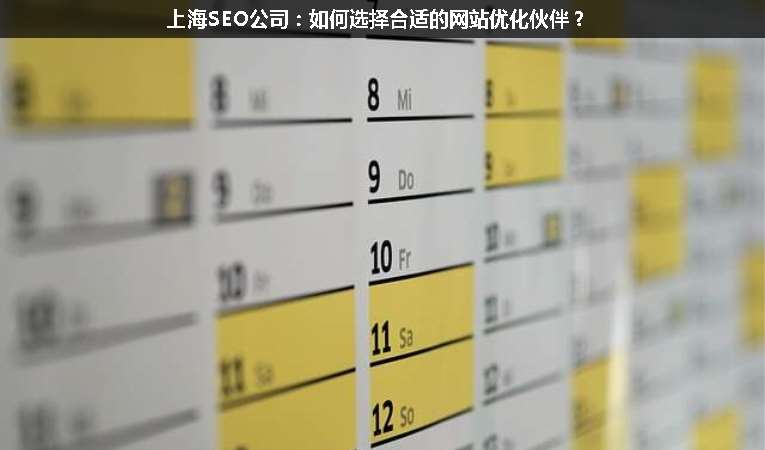 上海SEO公司：如何選擇合適的網(wǎng)站優(yōu)化伙伴？