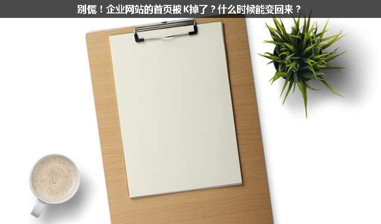 別慌！企業(yè)網(wǎng)站的首頁被K掉了？什么時候能變回來？
